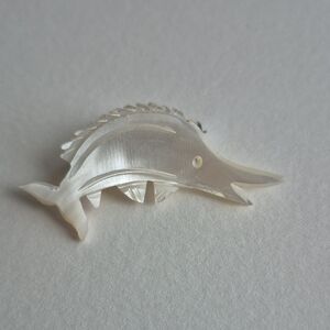 🌙Vintage Marlin Mother Of Pearl Brooch Pin